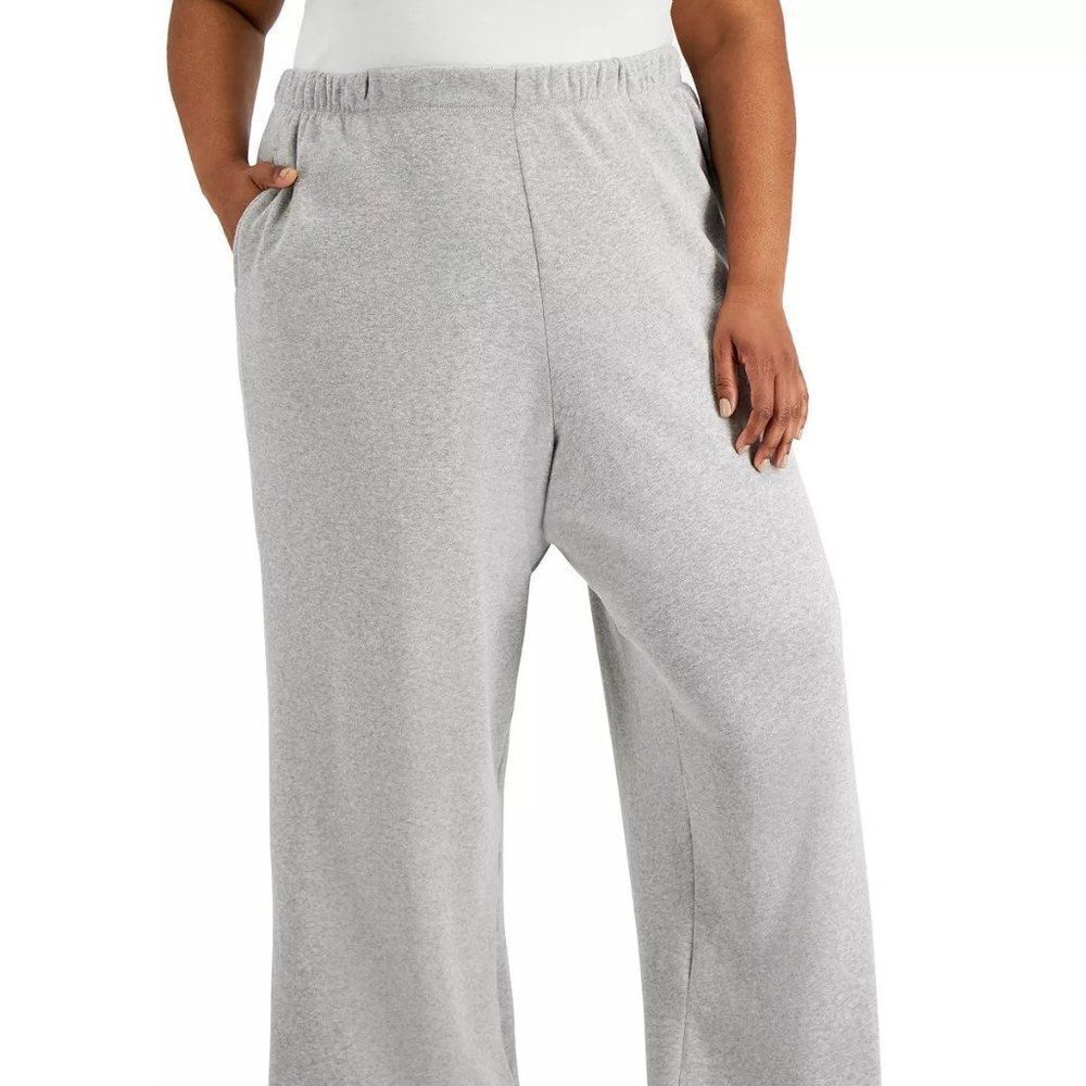 Grayson Threads Black Trendy Plus Size NYC Wide-Leg Pants